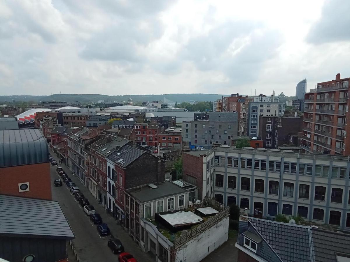 Liege Centre Mediacite Appartement Possible Parking Terrasse Immense 8Eme Pour 2 Personnes מראה חיצוני תמונה